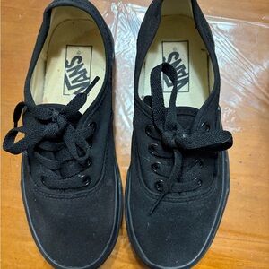Vans Black Low-Top Canvas Sneakers